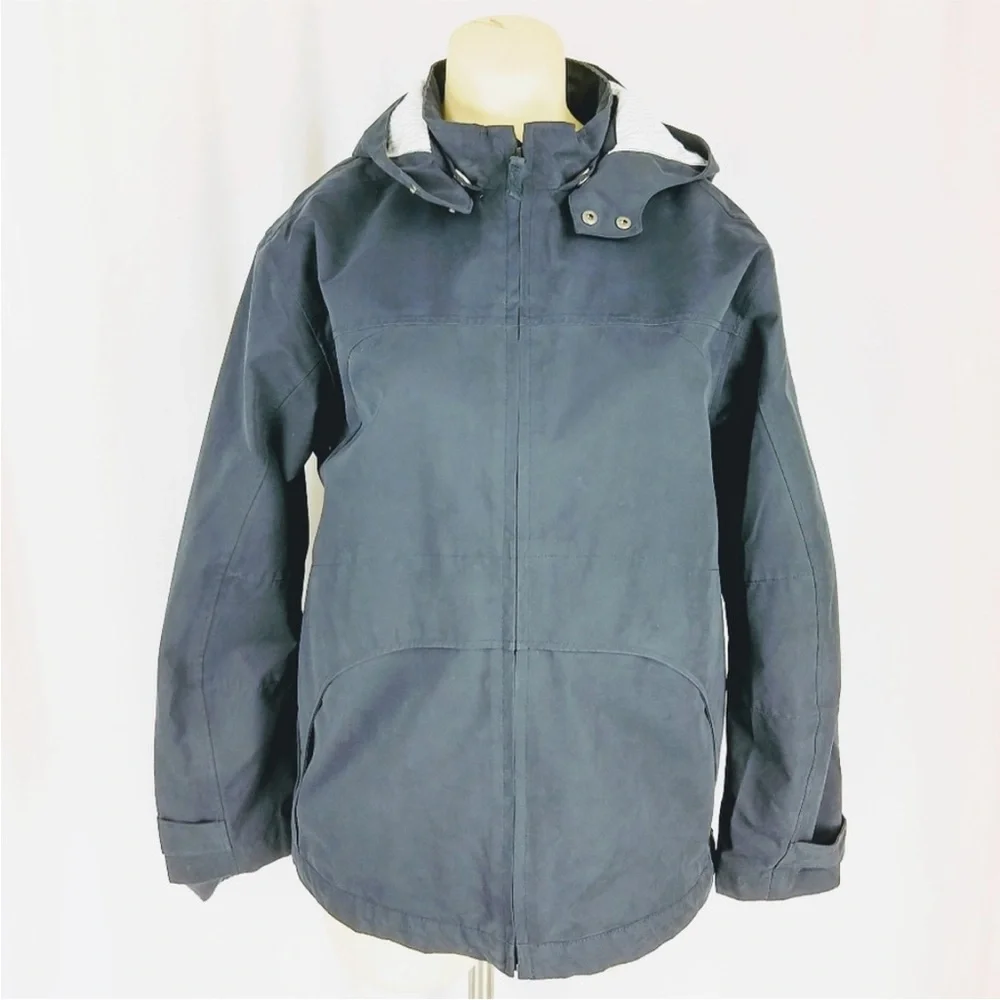 Burberry Black Raincoat with High Collar and Full-Length Zipper